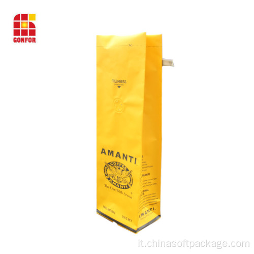 1 Pound Coffee Bag con laccio e valvola